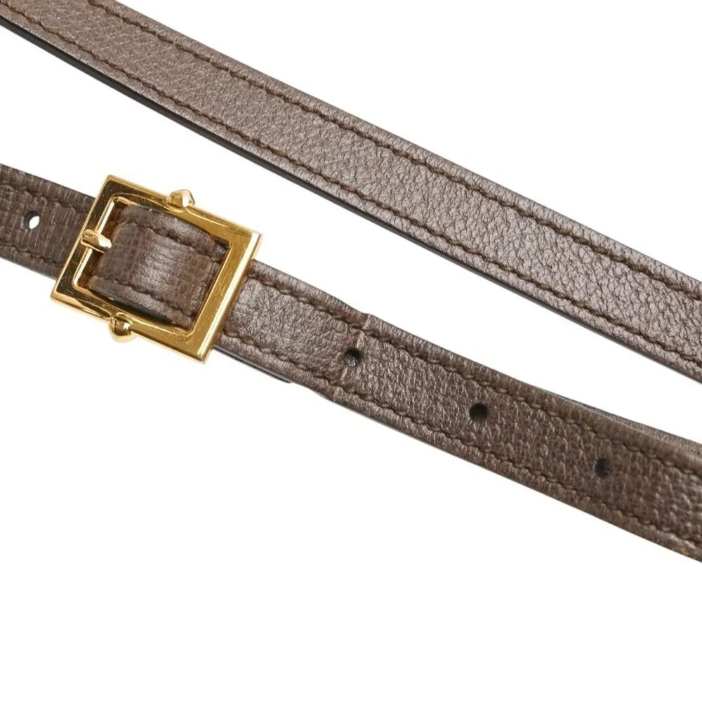 GUCCI Brown Leather Shoulder Bag - Picture 4 of 15